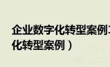 企业数字化转型案例1000字内容（企业数字化转型案例）