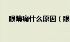眼睛痛什么原因（眼睛疼痛是什么原因）