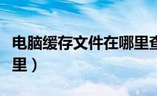 电脑缓存文件在哪里查看（电脑缓存文件在哪里）