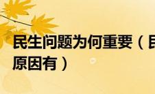 民生问题为何重要（民生问题成为时代主题的原因有）