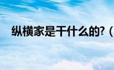 纵横家是干什么的?（纵横家是什么意思）