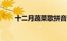 十二月蔬菜歌拼音（十二月蔬菜歌）