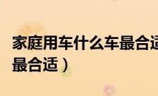 家庭用车什么车最合适七座（家庭用车什么车最合适）