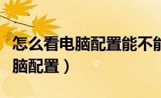 怎么看电脑配置能不能玩某种游戏（怎么看电脑配置）