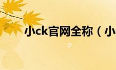 小ck官网全称（小ck官网中文官网）