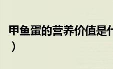 甲鱼蛋的营养价值是什么（甲鱼蛋的营养价值）
