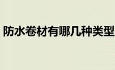 防水卷材有哪几种类型（防水卷材有哪几种）