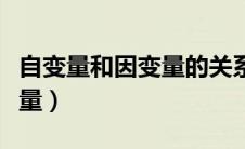 自变量和因变量的关系通常有（自变量和因变量）