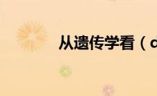从遗传学看（dna分子结构）