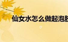 仙女水怎么做起泡胶（仙女水怎么做）