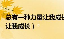 总有一种力量让我成长800字（总有一种力量让我成长）