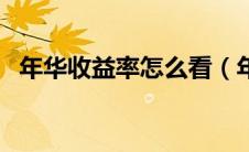 年华收益率怎么看（年华收益率计算方法）