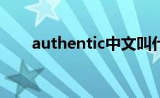 authentic中文叫什么（authentic）