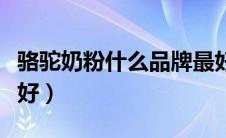 骆驼奶粉什么品牌最好（骆驼奶粉哪个牌子最好）