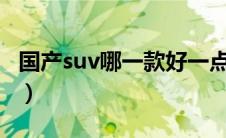 国产suv哪一款好一点?（国产suv哪个质量好）