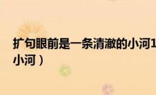 扩句眼前是一条清澈的小河100字（扩句眼前是一条清澈的小河）