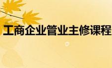 工商企业管业主修课程（工商管理主修课程）