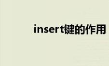 insert键的作用（alt键的作用）