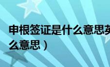 申根签证是什么意思英语描述（申根签证是什么意思）