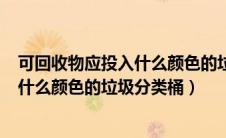 可回收物应投入什么颜色的垃圾分类桶()（可回收物应投入什么颜色的垃圾分类桶）