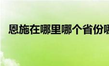 恩施在哪里哪个省份哪个市（恩施在哪里）