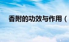 香附的功效与作用（香橼的功效与作用）