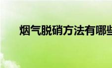 烟气脱硝方法有哪些（烟气脱硝方法）