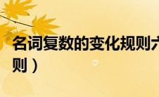 名词复数的变化规则六条（名词复数的变化规则）