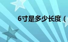 6寸是多少长度（6寸是多大尺寸）