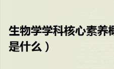 生物学学科核心素养概念（生物学科核心素养是什么）