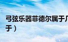 弓弦乐器菲德尔属于几级（弓弦乐器菲德尔属于）