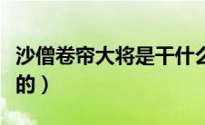 沙僧卷帘大将是干什么的（卷帘大将是干什么的）