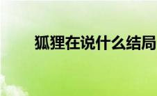 狐狸在说什么结局（狐狸在说什么）