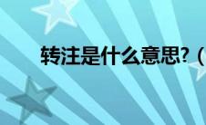 转注是什么意思?（转注是什么意思）