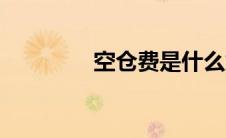 空仓费是什么意思（空仓）