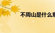 不周山是什么意思（不周山）