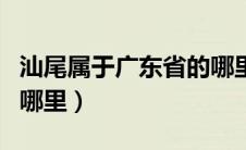 汕尾属于广东省的哪里啊（汕尾属于广东省的哪里）