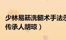 少林易筋洗髓术手法示范（少林易筋洗髓功的传承人胡琼）