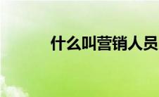 什么叫营销人员（什么叫营销）