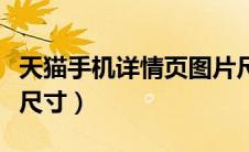 天猫手机详情页图片尺寸（天猫手机端详情页尺寸）