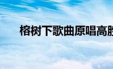 榕树下歌曲原唱高胜美（榕树下歌曲）