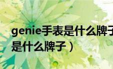 genie手表是什么牌子什么级别（genie手表是什么牌子）