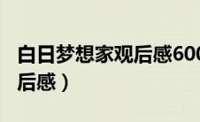 白日梦想家观后感600字左右（白日梦想家观后感）