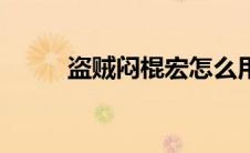盗贼闷棍宏怎么用（闷棍抓贼宏）