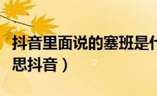 抖音里面说的塞班是什么意思（塞班是什么意思抖音）