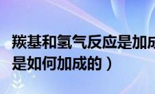 羰基和氢气反应是加成还是还原（羰基与氢气是如何加成的）