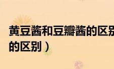黄豆酱和豆瓣酱的区别图片（黄豆酱和豆瓣酱的区别）