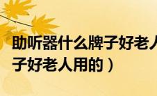 助听器什么牌子好老人用的多（助听器什么牌子好老人用的）