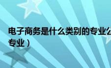 电子商务是什么类别的专业公务员（电子商务是什么类别的专业）