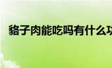 貉子肉能吃吗有什么功能和禁忌（貉子肉）